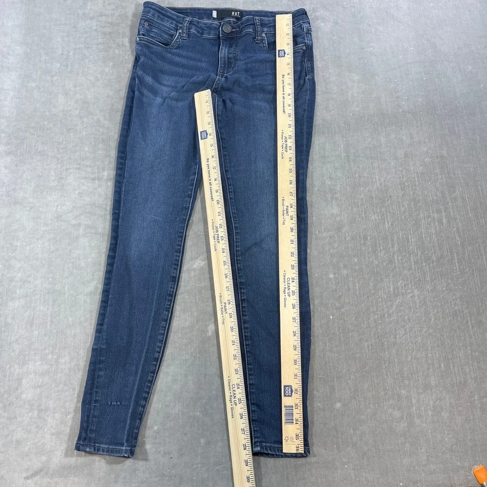 Kut From The‎ Kloth Donna Womens 6 Skinny Jeans Dark Wash Denim Comfort Stretch